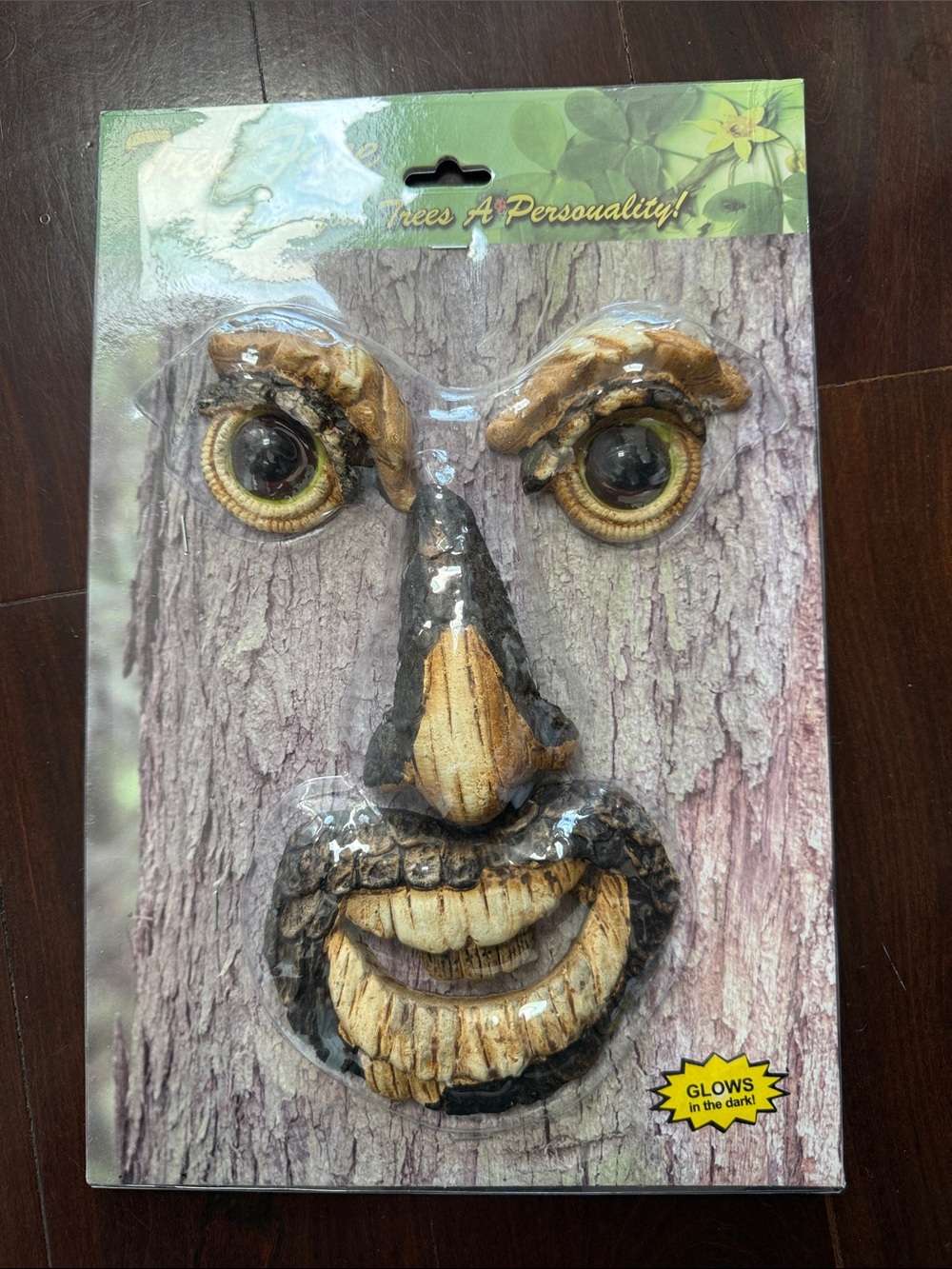 Woodland Face Wall Accent - Brown & Black Tree Spirit